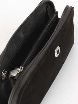 LACCOMA косметичка LA-7001-Z-черный натуральная замша  фото 4