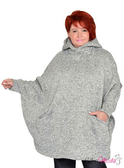 Жакет-пончо Модель №1598 размеры 44-84 - Plusmoda фото 3