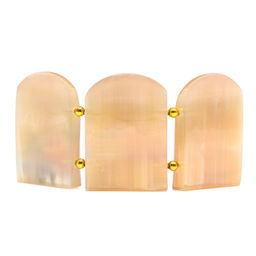 Икона из селенита триптих №8 135*65мм Радуга камня