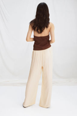 Pantal?n de sat?n con detalle cruzado - H&m фото 6