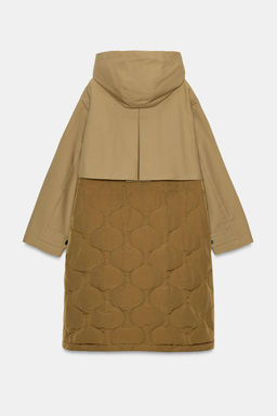 PARKA COMBINADA ZW COLLECTION / Beige - Zara фото 10