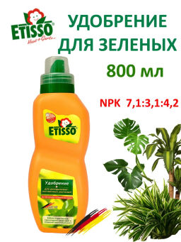 Etisso для декоративно-лиственных растений, 800мл.