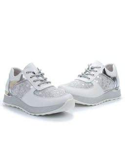 05-FDD18-1P WHITE Кроссовки женские (натуральная кожа, сетка) - No name фото 10