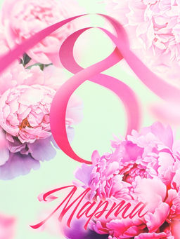 Пакет подарочный ламинированный вертикальный 8 марта, XL 40?49?19 см