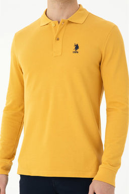 Мужская горчичная базовая толстовка сюрприза в корзине - U.s. polo assn фото 6