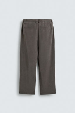 PANTAL?N FLUIDO RELAXED FIT / marron-vison - Zara фото 7