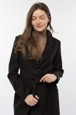 01-10540 Пальто женское демисезонное (пояс)