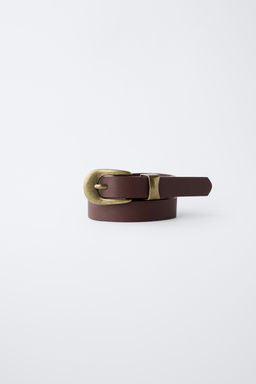 LEATHER-EFFECT BELT