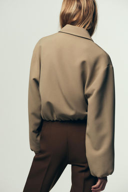 PUFFED BOMBER JACKET WITH ZIP - Zara фото 5