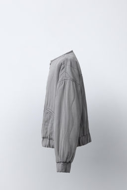 CAZADORA ACOLCHADA FLUIDA / Gris antracita