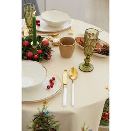 Скатерть новогодняя Этель Noble Christmas, d=220  3 см с ГМВО, 100% хлопок, саржа 190 г/м?