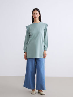 Bisiklet Yaka Kad?n Sweatshirt Tunik