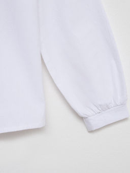 Блузка для девочки MINAKU: Cotton collection, белая, рост 134 см