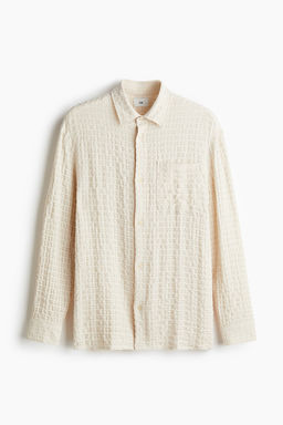Camisa en tejido texturizado Regular Fit