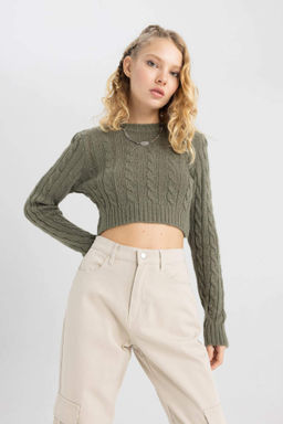 Coool Regular Fit Bisiklet Yaka Kazak - Defacto фото 2