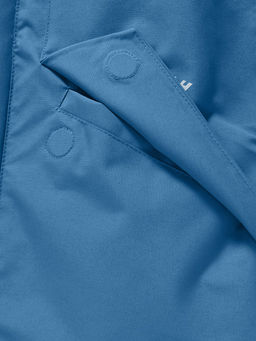 Парка зимняя подростковая для мальчика с капюшоном и мехом синего цвета 9535S - Valianly фото 16