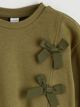 Fiyonk Detayl? K?z ?ocuk Sweatshirt