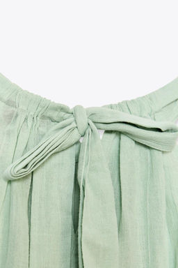 EMBROIDERED GAUZE TOP - Zara фото 8