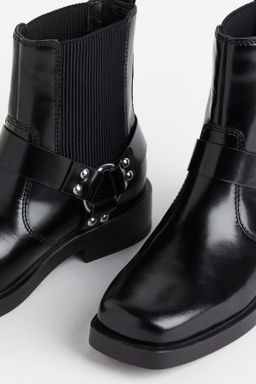Botas biker de piel - H&m фото 8