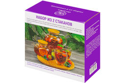 Набор 2 стаканов 355 мл 8*8*14,7 см "Crystal glass", стекло