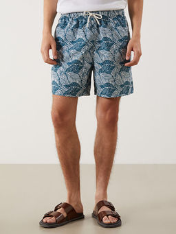 K?sa Boy Desenli Erkek Deniz ?ortu