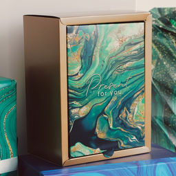 Коробка подарочная складная, упаковка, «Малахит», 20 х 15 х 10 см