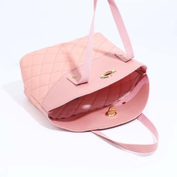 Сумка тоут на застёжке, цвет розовый - Simaland фото 5