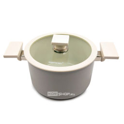 Кастрюля 20 см Add Z Blanc Happycall, Корея (жемчужно-серая) Акция