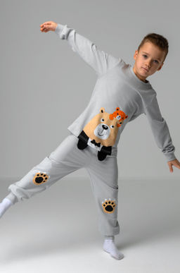 Хлопковая пижама для мальчика Bonito  фото 9