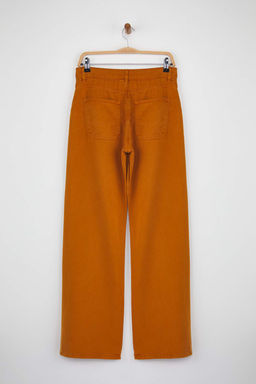 Bej More Sustainable %100 Tencel Dusuk Bel Wide Leg Jeans TWOSS23JE00219 - Trendyolmilla фото 11