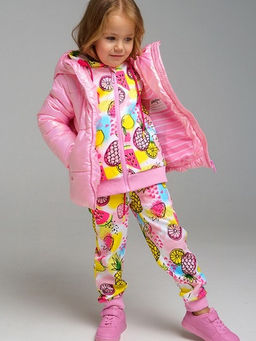 12222851 Куртка с полиуретановым покрытием для девочек
