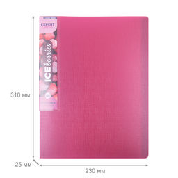 Expert Complete Trend ICEberries Папка с вкладышами 60 л. A4 700 мкм 25 мм лён 1 шт. брусника EC211820070
