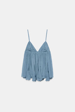FLOWING STRAPPY TOP - Zara фото 12