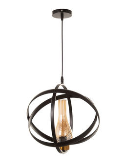 Светильник «Орбиталь» 1×40 Вт, Е27, 33×33×33(+100)см, чёрный/бронза/медь