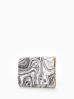 Кошелёк женский на кнопке, 10?1.5?8 см, с принтом, розовый