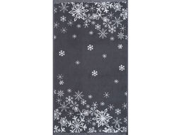 Полотенце махровое 6с103.412ж1 Снежинки-арт(графит5) 50х90см