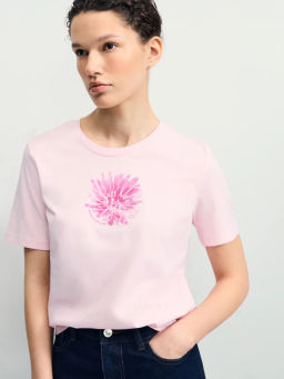 Футболка из хлопка с принтом / Zarina