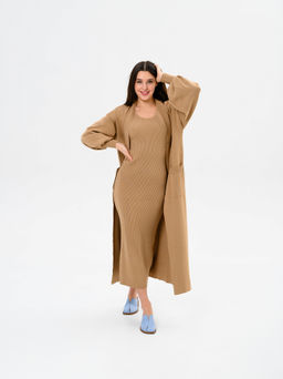 Сабо 5200.23663br.Голубая виктория+коричневый