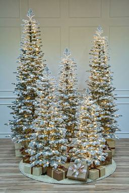 Ель искусственная заснеженная с лампочками Тикко 1,55 м - Max christmas фото 3