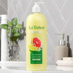 Гель для душа LaVelvet аромат сладкого грейпфрута и бергамота, 1000 мл