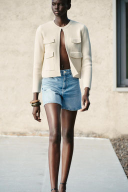 KNIT CARDIGAN WITH POCKETS