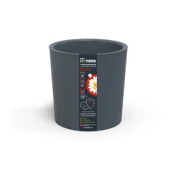 Горшок для цветов 6,5л d217 h215мм серый GENIUS - Полимербыт фото 2