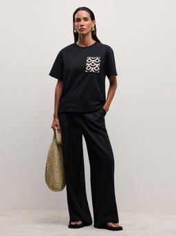 Футболка с декоративным карманом / Zarina  фото 4