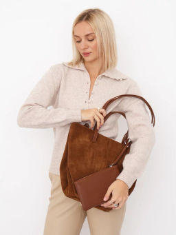 Сумка 2403YF brown Polina&Eiterou