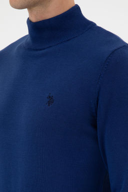 Erkek Slim Fit Bo_azl_ _ndigo Basic Kazak - U.s. polo assn фото 7