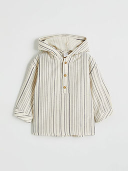 Erkek Bebek Kap??onlu G?mlek ve Pantolon