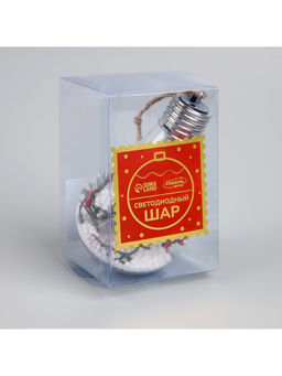 Ёлочный шар Ветка ели, 5 LED, от батареек, свечение белое - Luazon lighting фото 12