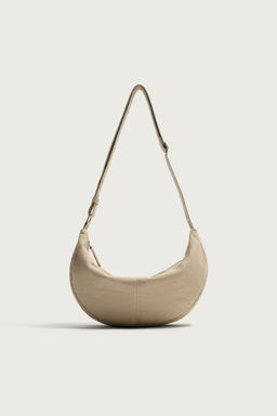 BOLSO HOMBRO NYLON S / Blanco Hueso