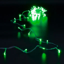 Цена за 2шт. Гирлянда для дома 5,5м 50 ламп LED прозрач.пров.,8 реж, IP-20, Зелёный