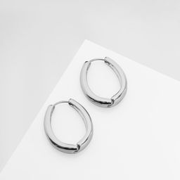 Серьги металл Богема вираж, цвет серебро